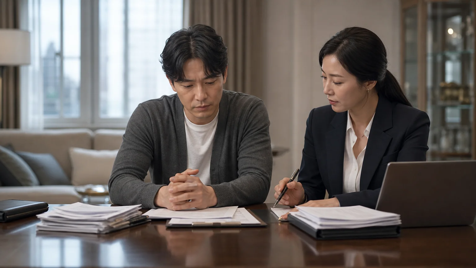 혼인 파탄 후 이혼과 재산분할을 청구한 경위